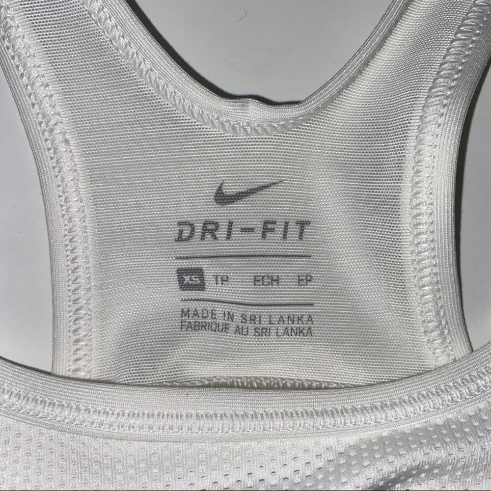 NIKE white and black sports bra - Picture 4 of 4
